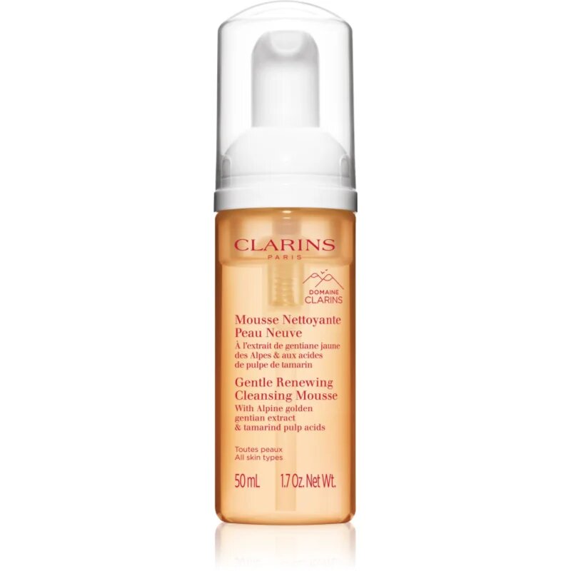 Clarins Cleansing Gentle Renewing Cleansing Mousse jemná čisticí pěna pro všechny typy pleti 50 ml