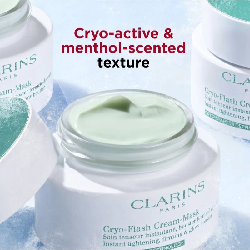Clarins Cryo-Flash Mask hydratační maska proti stárnutí a na zpevnění pleti 75 ml