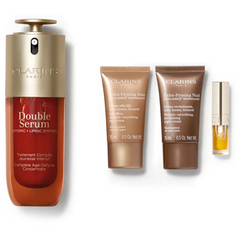 Clarins Double Serum & Extra Firming Collection dárková sada pro zralou pleť