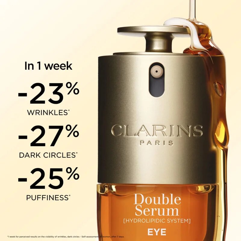 Clarins Double Serum Eye protivráskové sérum na oční okolí s vyživujícím účinkem 20 ml