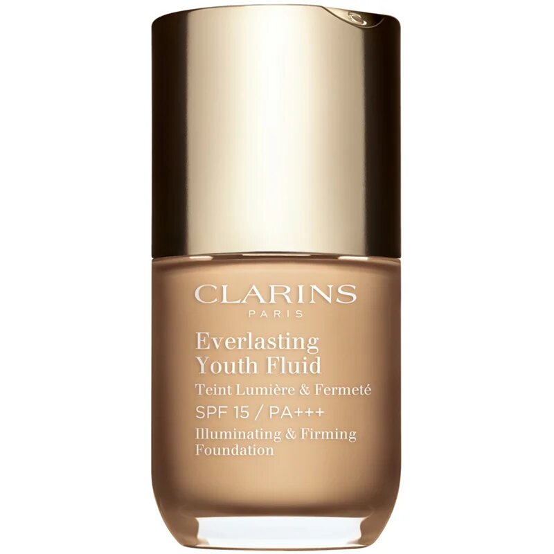 Clarins Everlasting Youth Fluid Foundation rozjasňující make-up SPF 15 odstín 106 Vanilla 30 ml