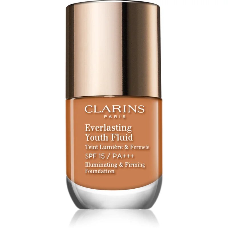 Clarins Everlasting Youth Fluid Foundation rozjasňující make-up SPF 15 odstín 114 Cappuccino 30 ml