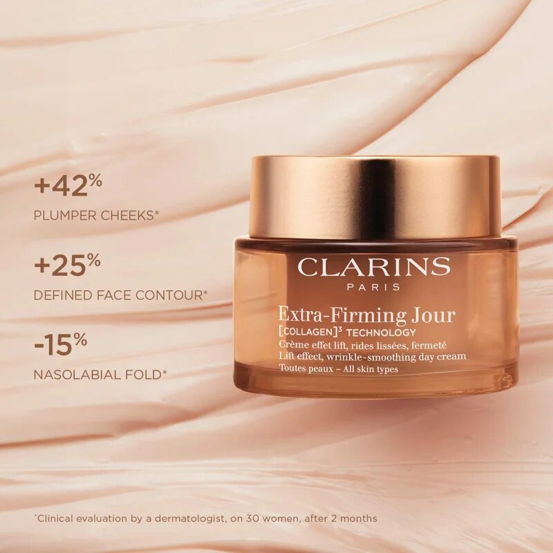 Clarins Extra-Firming Day Cream Refill denní liftingový krém proti vráskám pro všechny typy pleti refill 50 ml