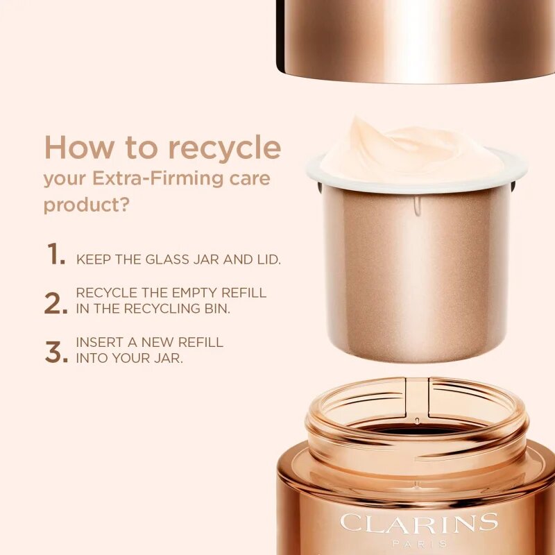 Clarins Extra-Firming Day Cream Refill denní liftingový krém proti vráskám pro všechny typy pleti refill 50 ml