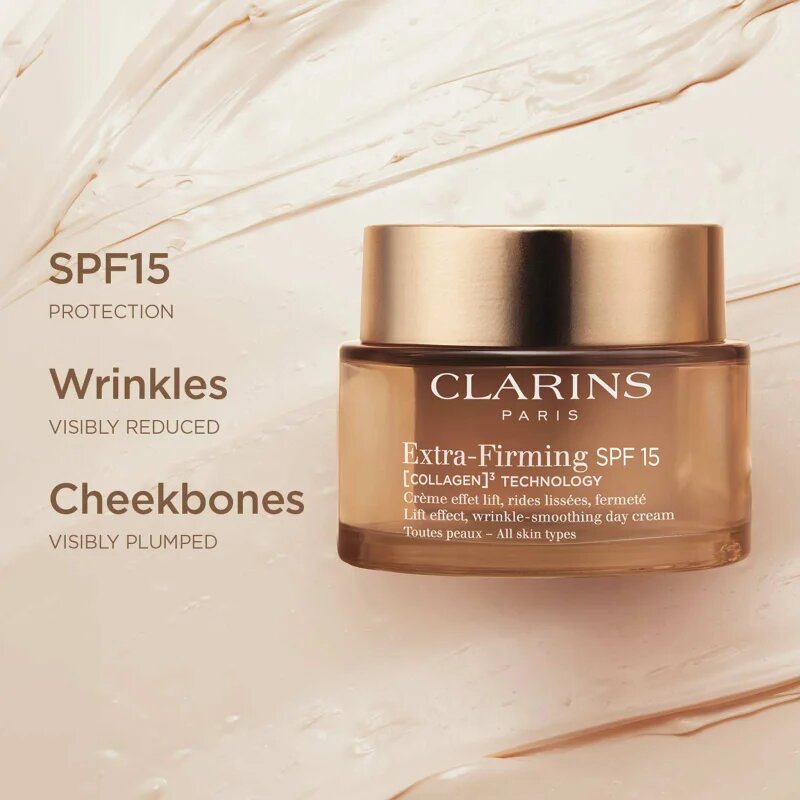 Clarins Extra-Firming Day Cream SPF15 Refill denní liftingový krém proti vráskám SPF 15 refill 50 ml