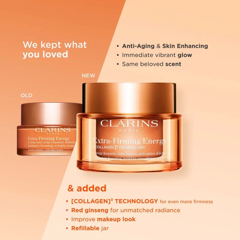 Clarins Extra-Firming Energy denní protivráskový krém se zpevňujícím účinkem 50 ml