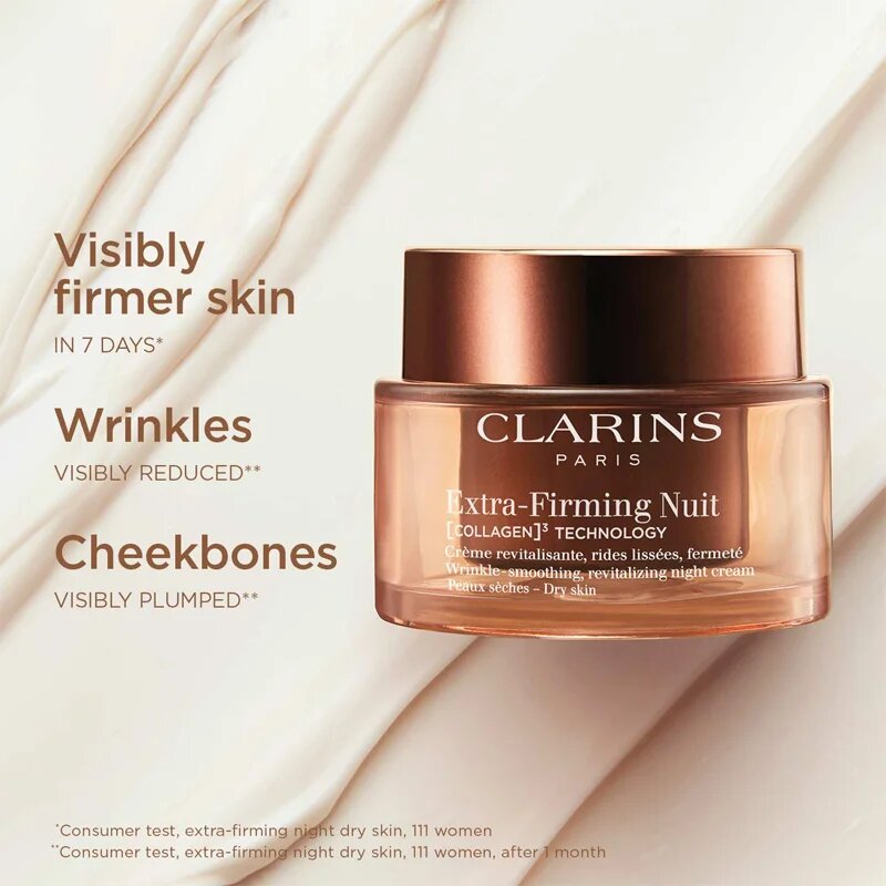 Clarins Extra-Firming Night Cream noční liftingový krém proti vráskám pro suchou pleť 50 ml