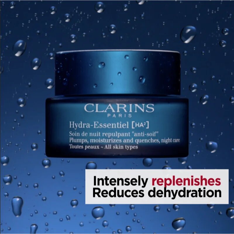 Clarins Hydra-Essentiel [HA²] Night Cream noční hydratační krém s kyselinou hyaluronovou 50 ml