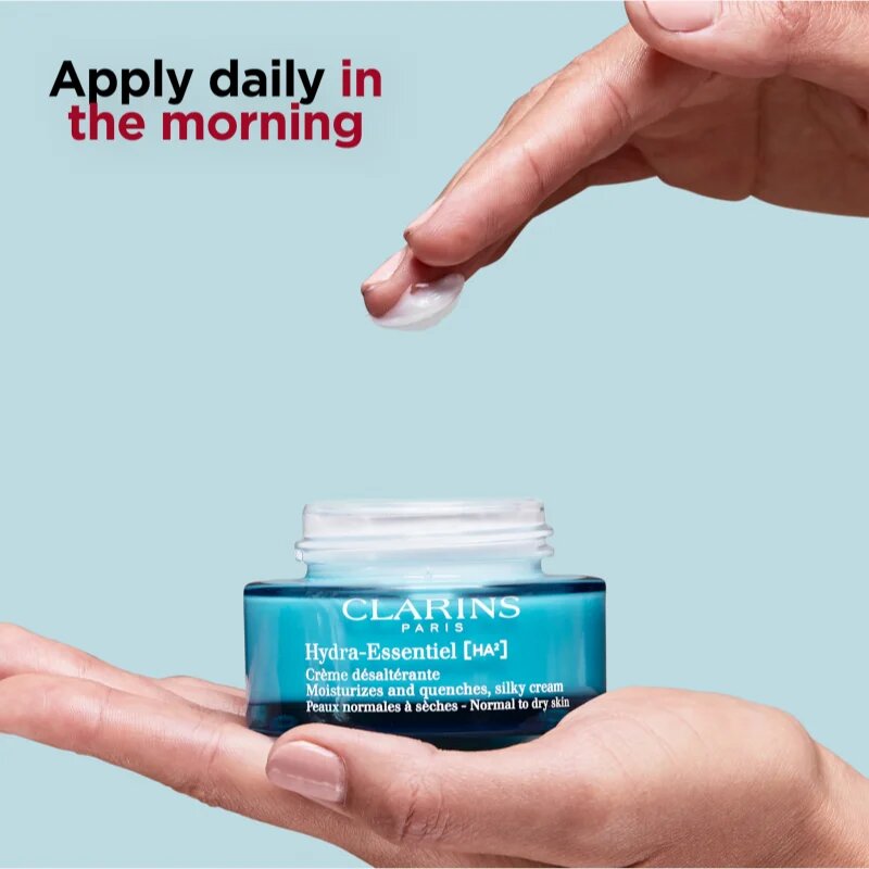 Clarins Hydra-Essentiel [HA²] Silky Cream hydratační a zpevňující denní krém s kyselinou hyaluronovou 50 ml
