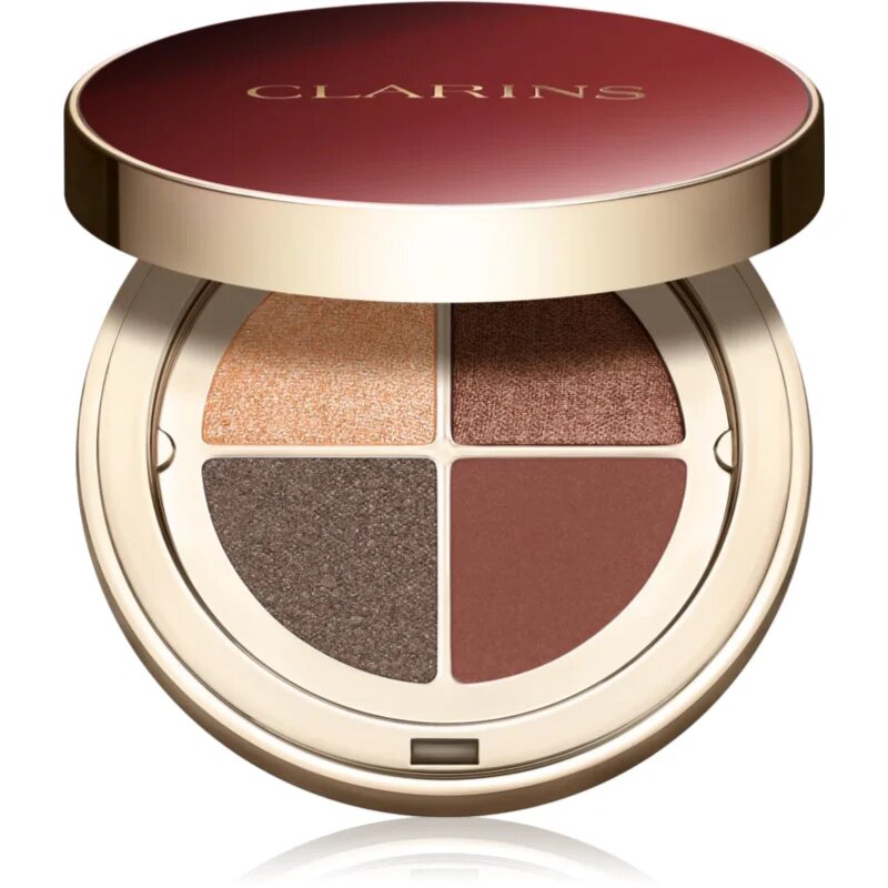 Clarins Ombre 4 Colour Eye Palette paletka očních stínů pro dlouhotrvající efekt odstín 10 Maple Gradation 42 g