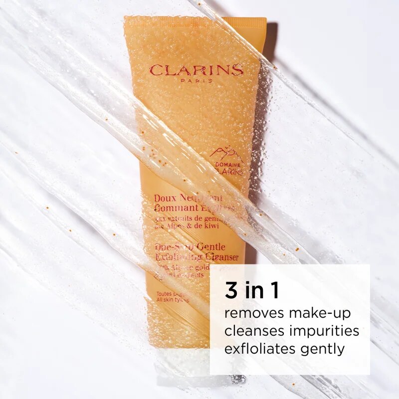 Clarins One Step Gentle Exfoliating Cleanser jemný exfoliační gel pro všechny typy pleti 125 ml