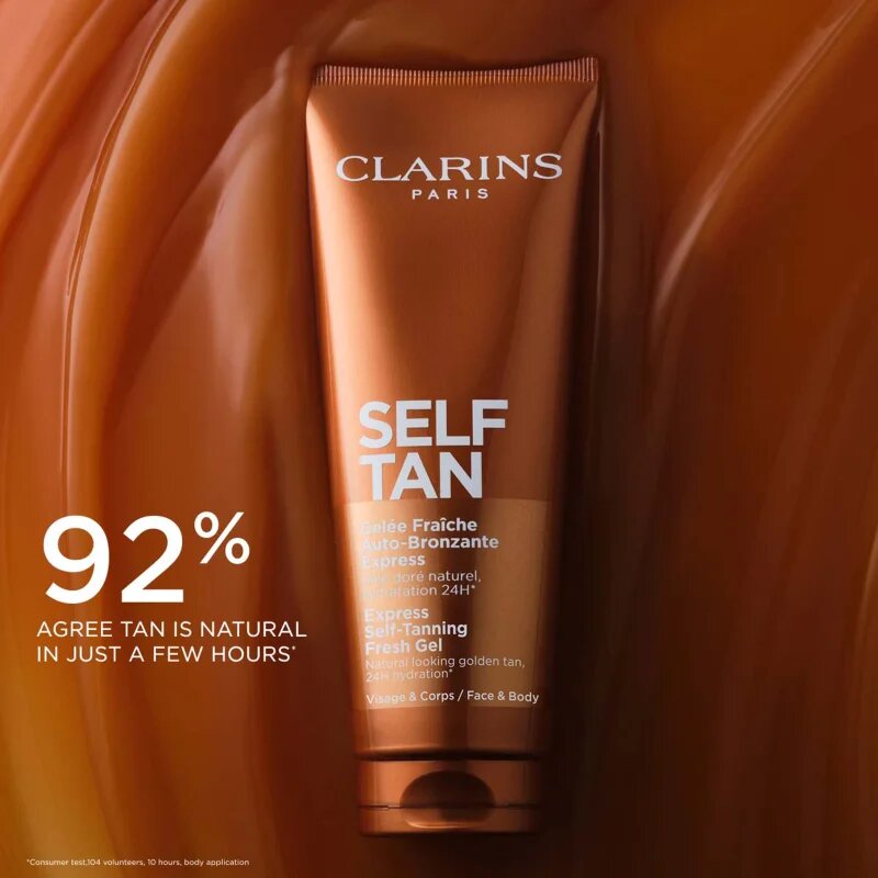Clarins Self Tan Express Self-Tanning Fresh Gel samoopalovací gel s hydratačním účinkem 125 ml