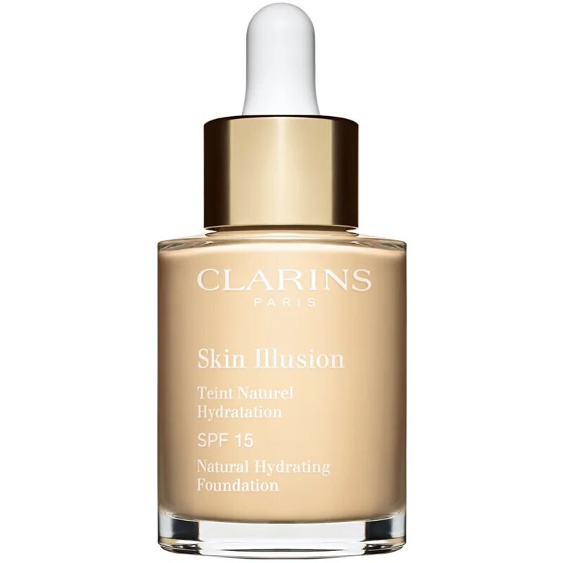Clarins Skin Illusion Natural Hydrating Foundation rozjasňující hydratační make-up SPF 15 odstín 100.5W Cream 30 ml