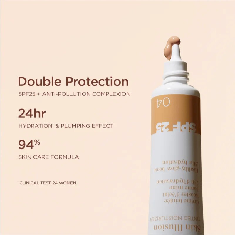 Clarins Skin Illusion Tinted Moisturizer tónovací krém SPF 25 odstín 06 40 ml