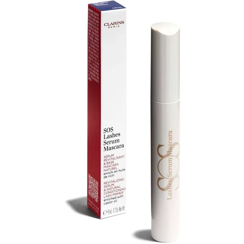 Clarins SOS Lashes Serum Mascara vyživující řasenka pro prodloužení a zvětšení objemu řas 8 ml