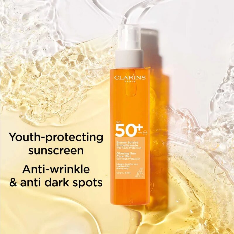 Clarins Sun Body Mist SPF50+ opalovací mlha ve spreji na tělo SPF 50+ 150 ml