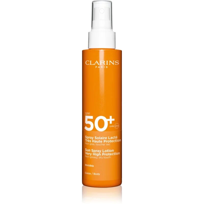 Clarins Sun Care Spray Lotion opalovací sprej na tělo a obličej SPF 50+ 150 ml