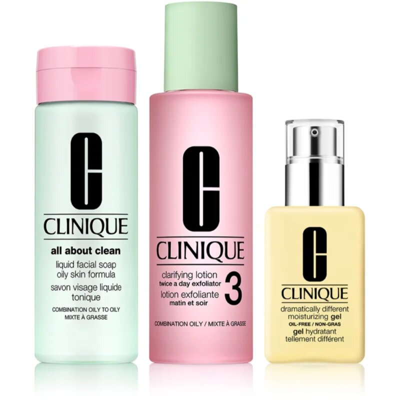 Clinique 3 Steps Skincare Systeme Oily Skin Types dárková sada pro mastnou pleť