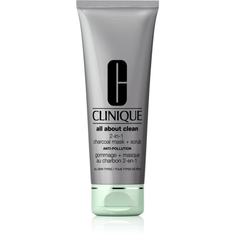 Clinique All About Clean™ 2-in-1 Charcoal Mask + Scrub čisticí pleťová maska 100 ml