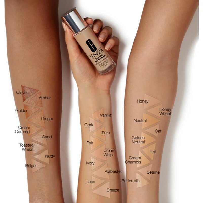 Clinique Beyond Perfecting™ Foundation + Concealer make-up a korektor 2 v 1 odstín CN 40 Cream Chamois 30 ml
