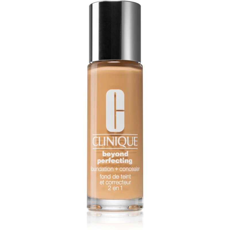 Clinique Beyond Perfecting™ Foundation + Concealer make-up a korektor 2 v 1 odstín CN 58 Honey 30 ml