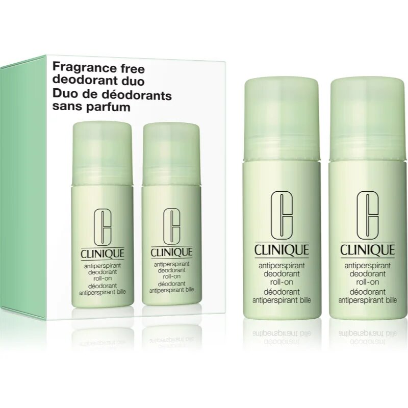 Clinique Fragrance Free Deodorant Duo deodorant roll-on