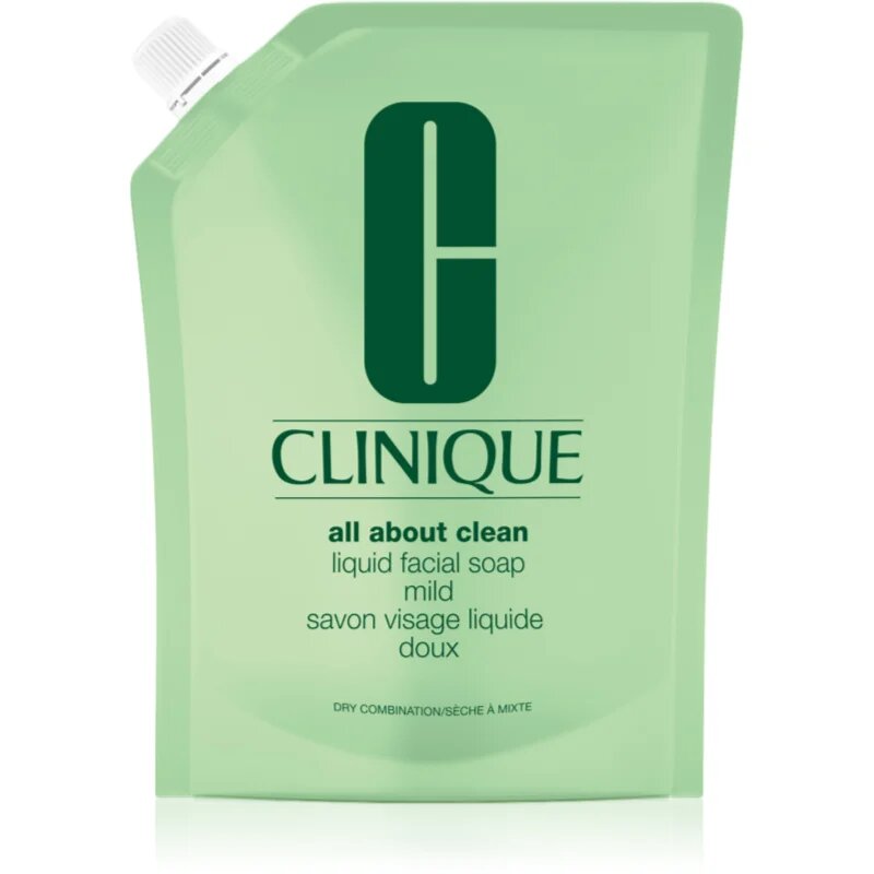 Clinique Liquid Facial Soap Extra-Mild tekuté mýdlo pro suchou až velmi suchou pleť náhradní náplň 400 ml