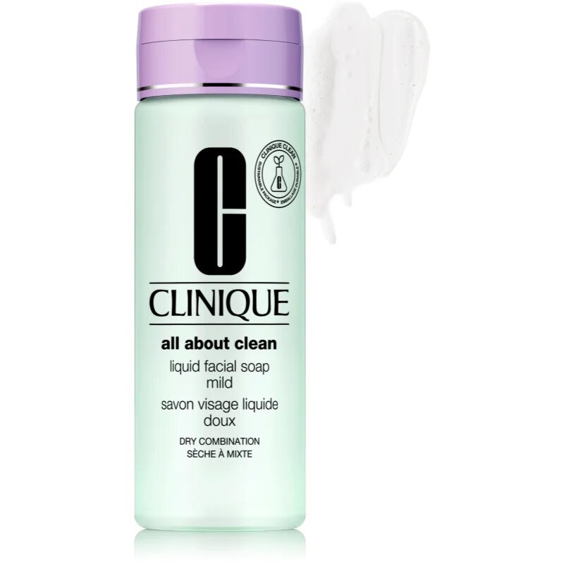 Clinique Liquid Facial Soap Mild tekuté mýdlo pro suchou a smíšenou pleť 200 ml