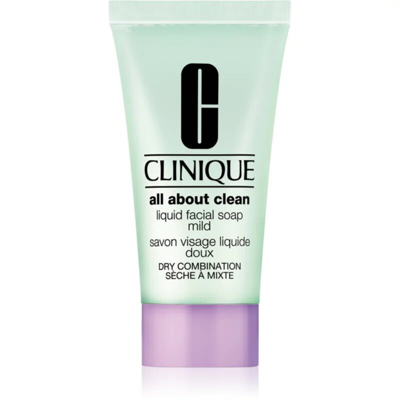 Clinique Liquid Facial Soap Mild tekuté mýdlo pro suchou a smíšenou pleť 30 ml