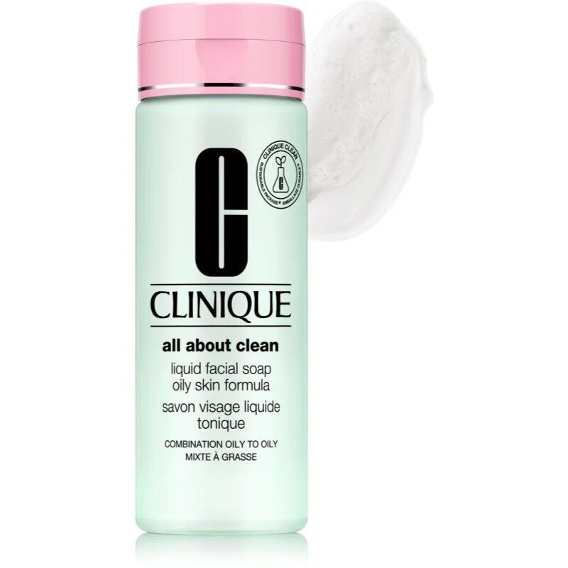 Clinique Liquid Facial Soap Oily Skin Formula tekuté mýdlo pro mastnou a smíšenou pleť 200 ml
