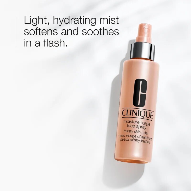 Clinique Moisture Surge™ Face Spray Thirsty Skin Relief pleťový sprej s hydratačním účinkem 125 ml