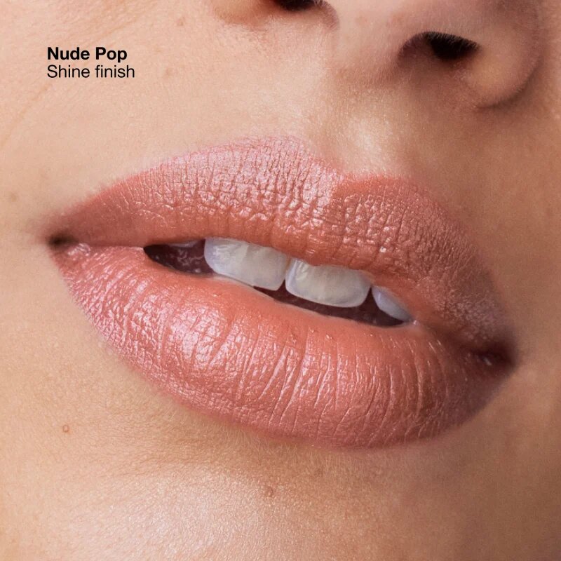 Clinique Pop™ Longwear Lipstick Shine lesklá rtěnka odstín 01 Nude Pop 3.9 g