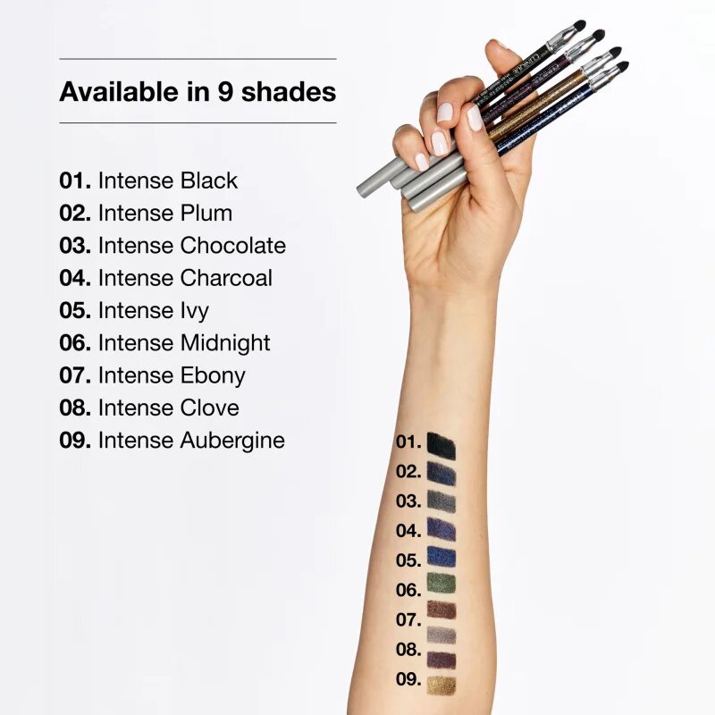 Clinique Quickliner™ for Eyes Intense tužka na oči s intenzivní barvou odstín 09 Intense Ebony 0.25 g