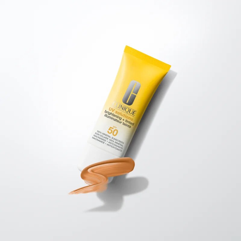 Clinique Sun UV Solutions Brightening Tinted Sunscream SPF50 rozjasňující tónovací krém odstín Medium Deep 40 ml
