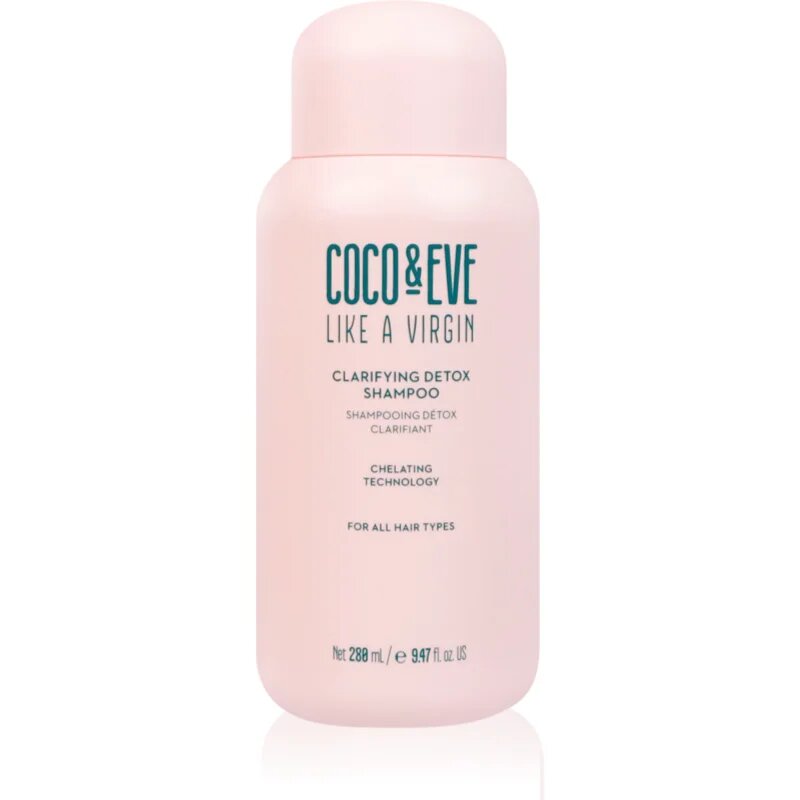 Coco & Eve Like A Virgin Clarifying Detox Shampoo hloubkově čisticí šampon s detoxikačním účinkem 280 ml