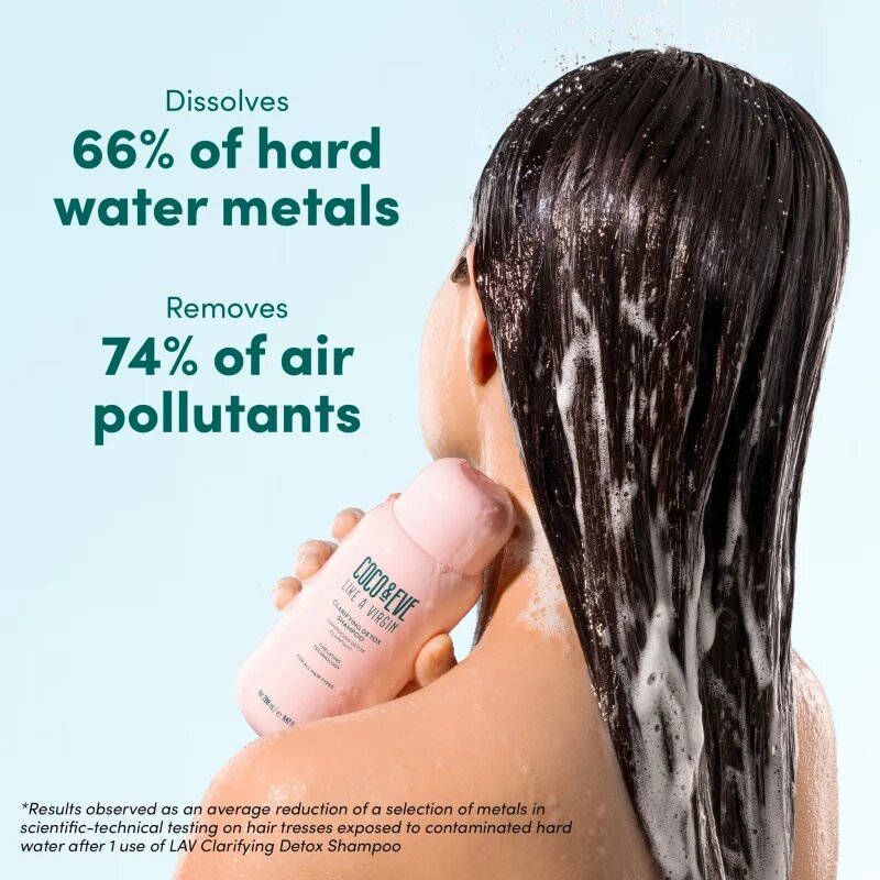 Coco & Eve Like A Virgin Clarifying Detox Shampoo hloubkově čisticí šampon s detoxikačním účinkem 280 ml