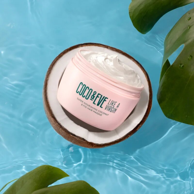 Coco & Eve Like A Virgin Super Nourishing Coconut & Fig Hair Masque hloubkově vyživující maska pro lesk a hebkost vlasů 212 ml