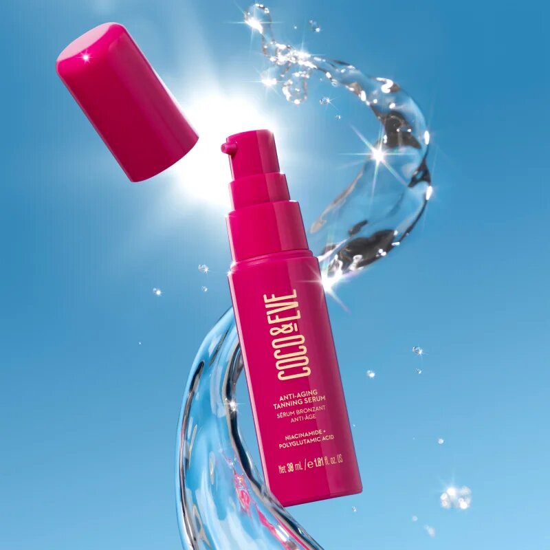 Coco & Eve Sunny Honey Anti-Aging Tanning Serum samoopalovací sérum na obličej 30 ml