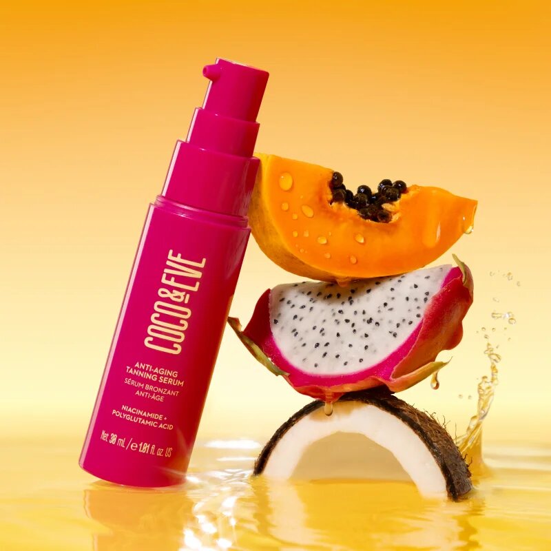 Coco & Eve Sunny Honey Anti-Aging Tanning Serum samoopalovací sérum na obličej 30 ml