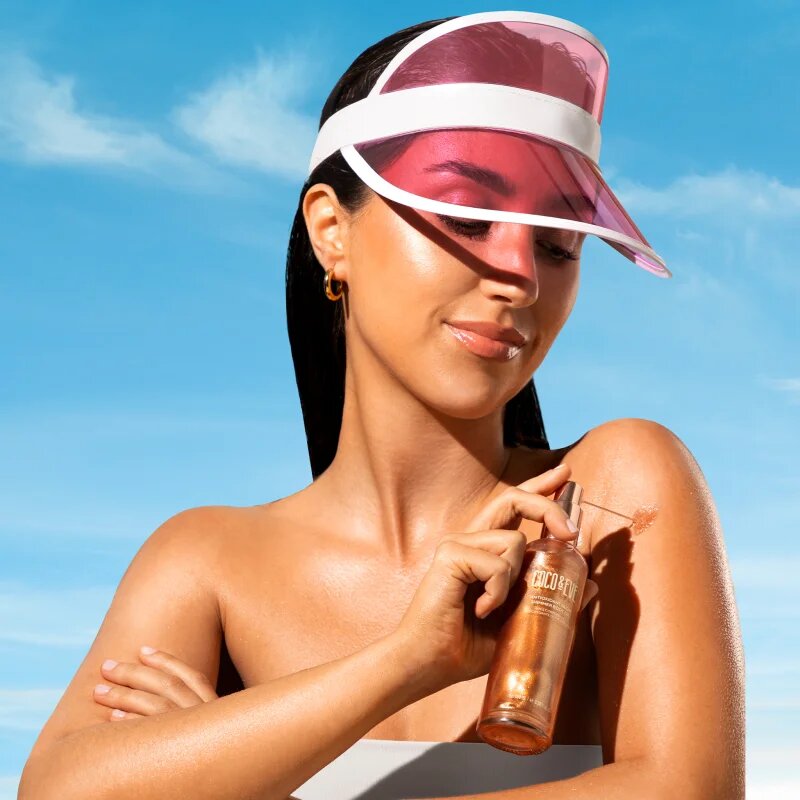 Coco & Eve Sunny Honey Antioxidant Glow Shimmer Body Oil rozjasňující olej na tělo 100 ml