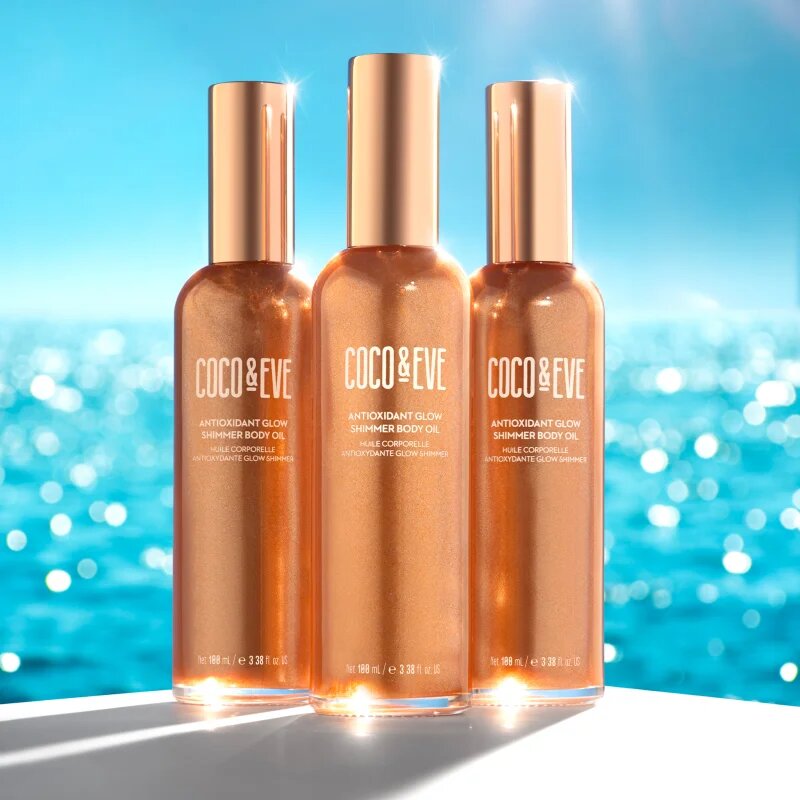 Coco & Eve Sunny Honey Antioxidant Glow Shimmer Body Oil rozjasňující olej na tělo 100 ml