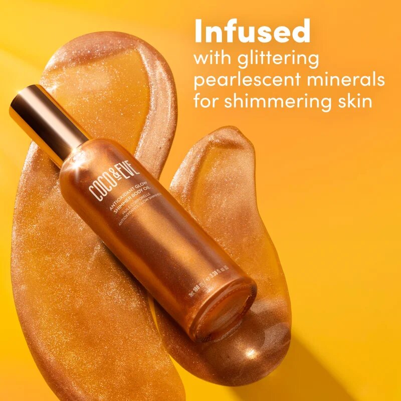 Coco & Eve Sunny Honey Antioxidant Glow Shimmer Body Oil rozjasňující olej na tělo 100 ml