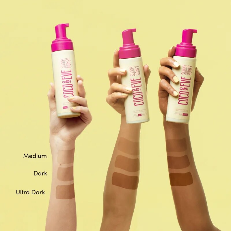 Coco & Eve Sunny Honey Bali Bronzing Foam samoopalovací pěna Medium 50 ml