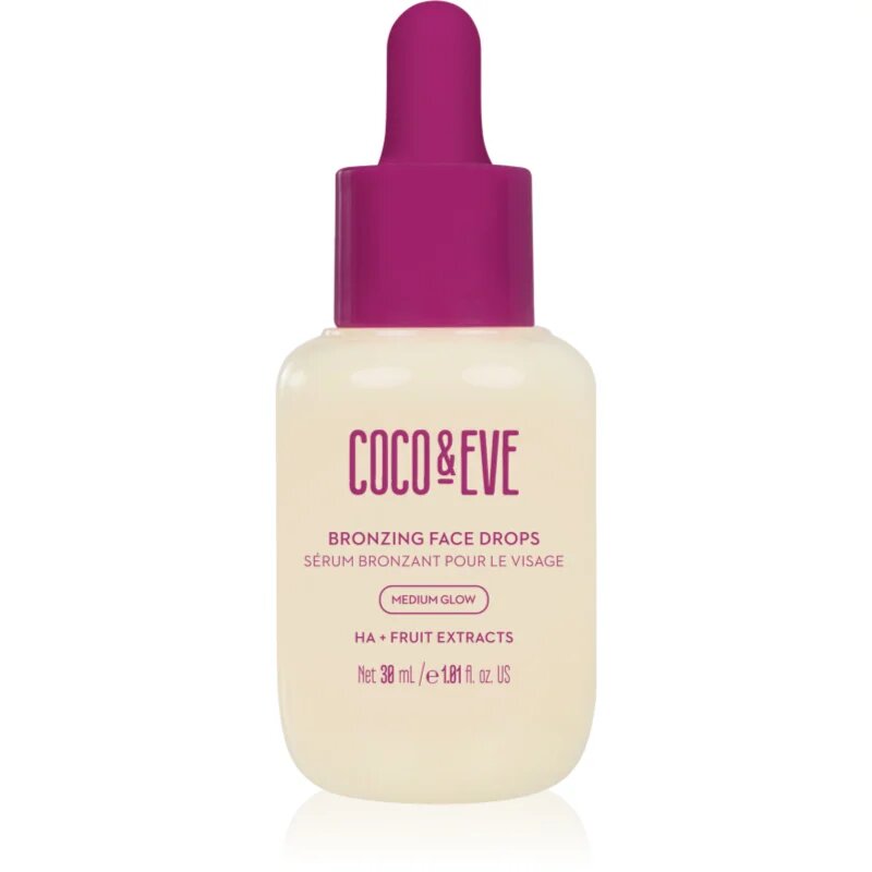 Coco & Eve Sunny Honey Bronzing Face Drops samoopalovací kapky na obličej Medium Glow (new) 30 ml