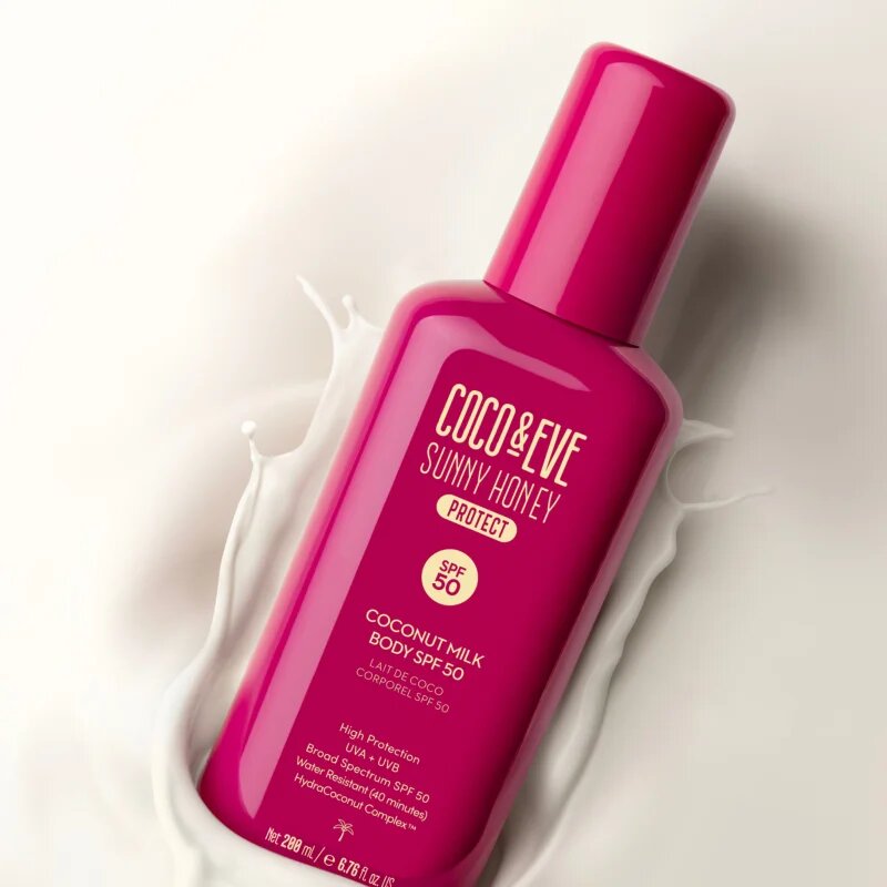 Coco & Eve Sunny Honey Coconut Milk Body SPF50 opalovací tělové mléko SPF 50 200 ml
