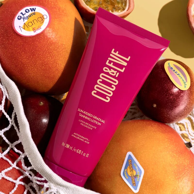 Coco & Eve Sunny Honey Sun-kissed Gradual Tanning Lotion samoopalovací mléko pro postupné opálení s vůní Coco-Mango 200 ml