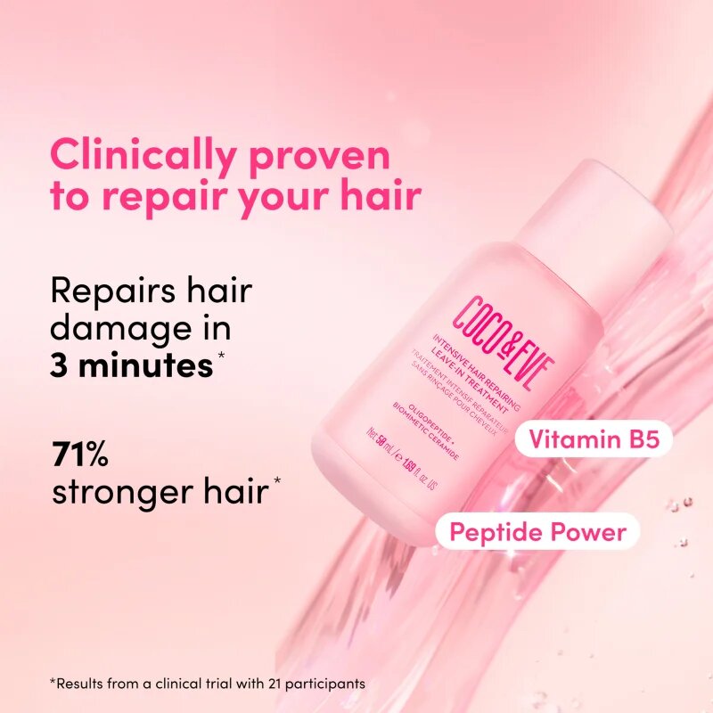 Coco & Eve Sweet Repair Intensive Hair Repairing Leave-in Treatment regenerační bezoplachový kondicionér pro poškozené a barvené vlasy 50 ml
