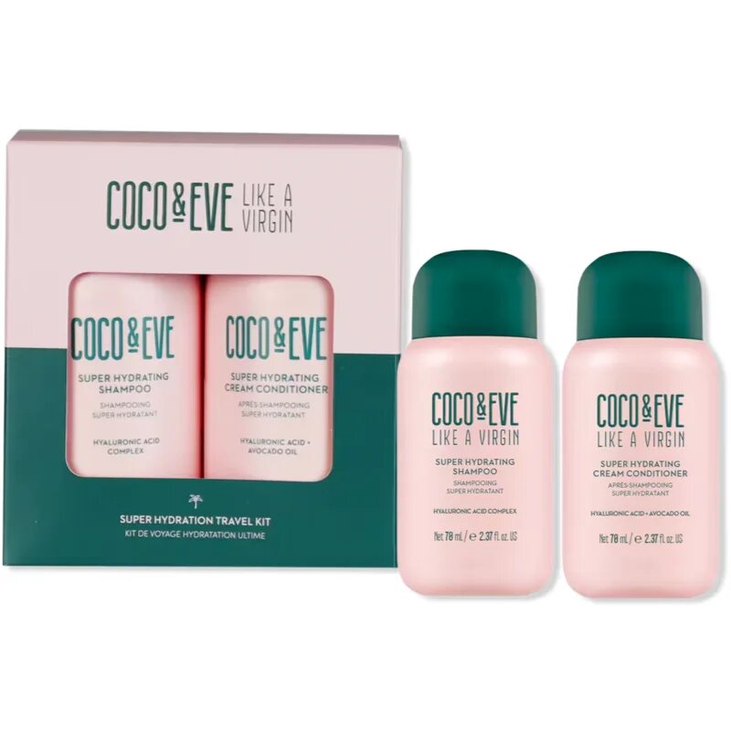 Coco & Eve Travel Kit Super Hydration cestovní sada pro lesk a hebkost vlasů 1 ks