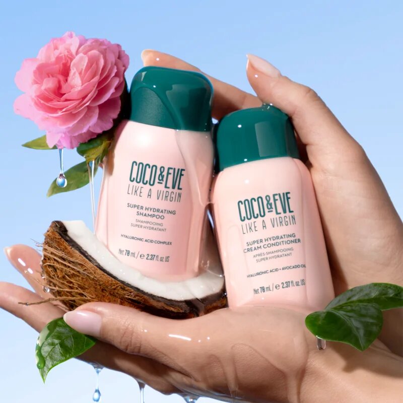 Coco & Eve Travel Kit Super Hydration cestovní sada pro lesk a hebkost vlasů 1 ks