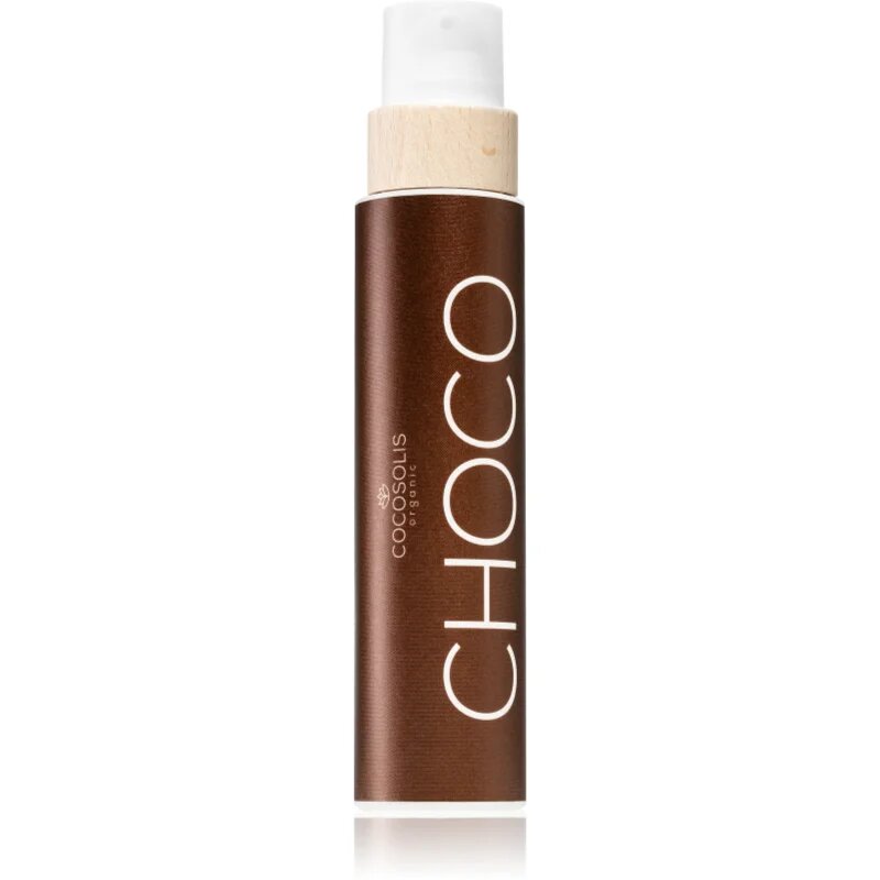 COCOSOLIS CHOCO pečující a opalovací olej bez ochranného faktoru s vůní čokolády 200 ml